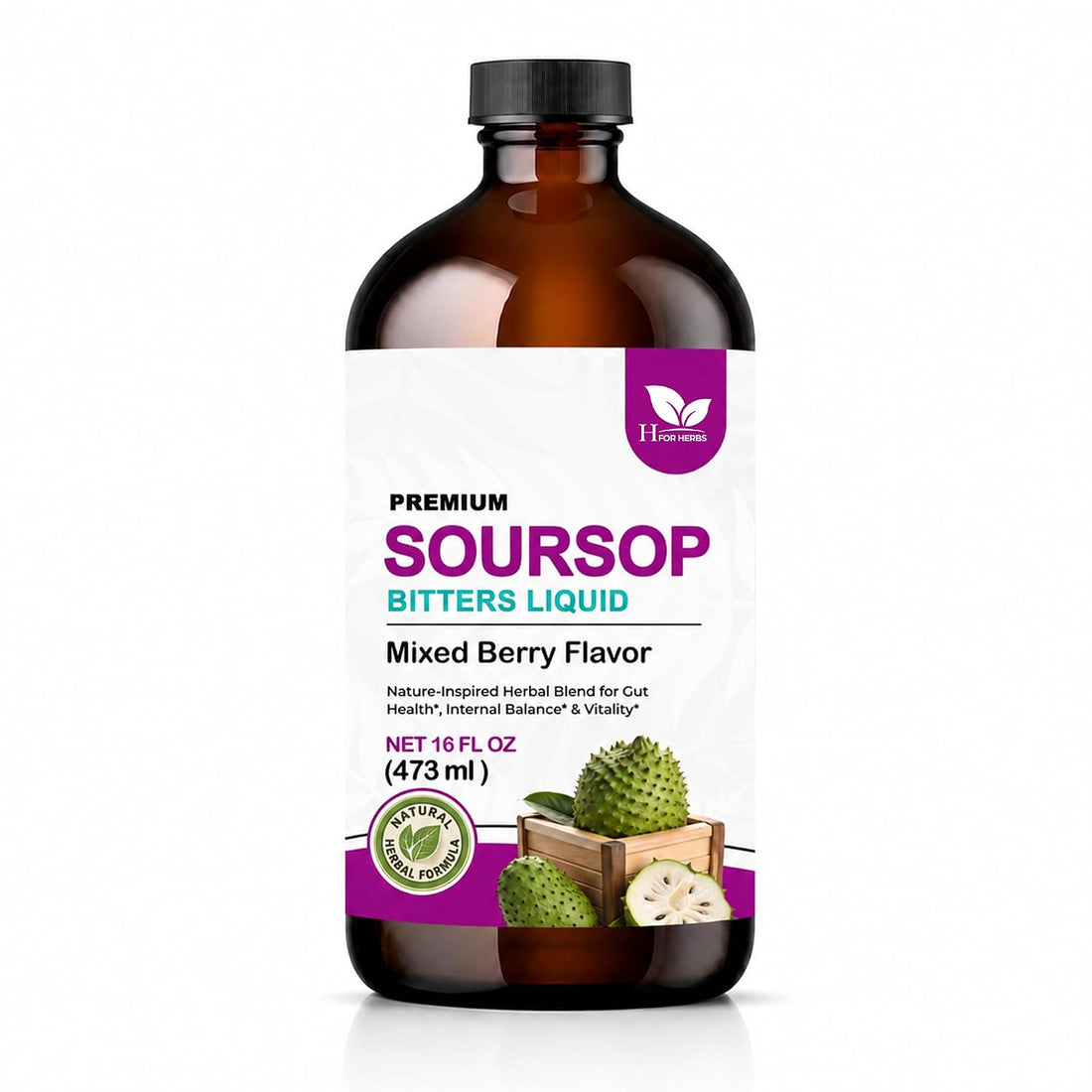 Mixed Berry Soursop Bitters Liquid 16 FL OZ