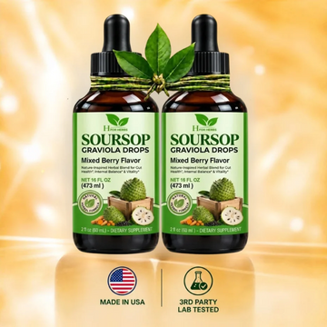 Soursop Graviola Liquid Drops Extract Herbal Blend 2 fl oz